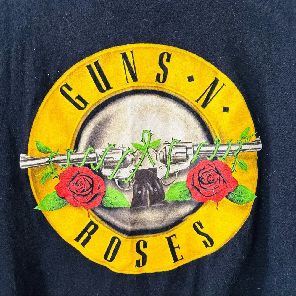 Guns N’ Roses Black Graphic Cotton‎ T-Shirt Size Large